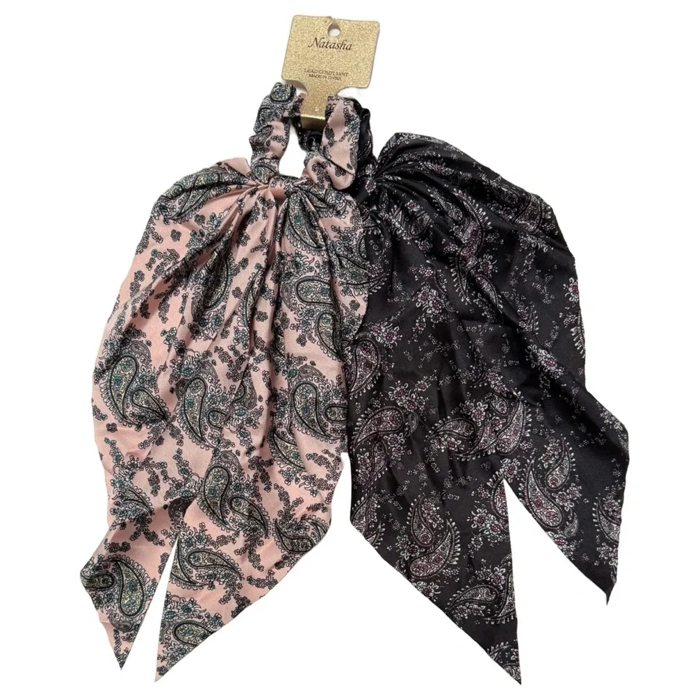 Nordstrom Bundle Of 3 Hair Accessories Scarf Scrunchies And Hair Ties